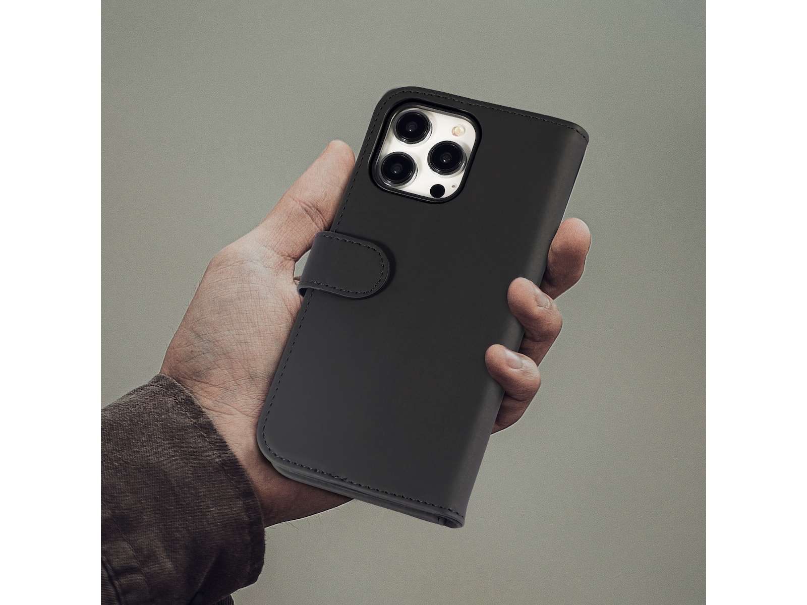 iiglo iPhone 15 Pro Max Plånboksfodral (svart) Skydd