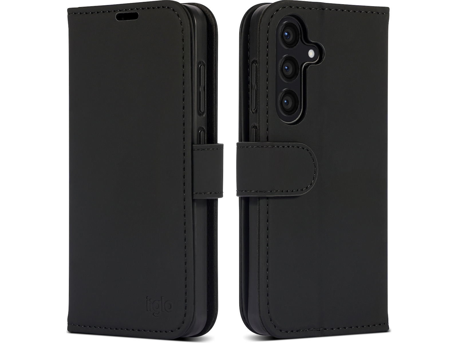 iiglo Galaxy S24 Plånboksfodral (svart) Skydd