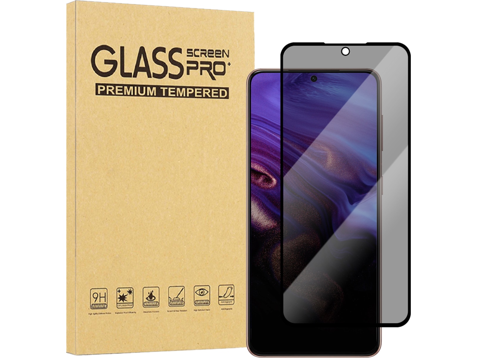 iiglo Galaxy S23 FE Privacy Skärmskydd Skärmskydd