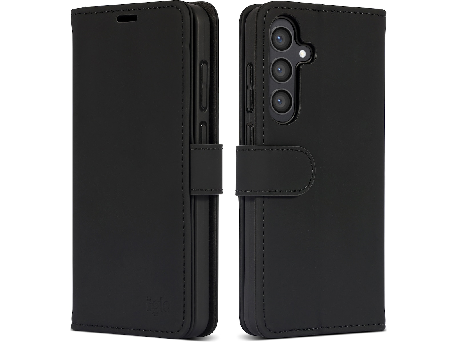 iiglo Galaxy S24+ Plånboksfodral (svart) Skydd