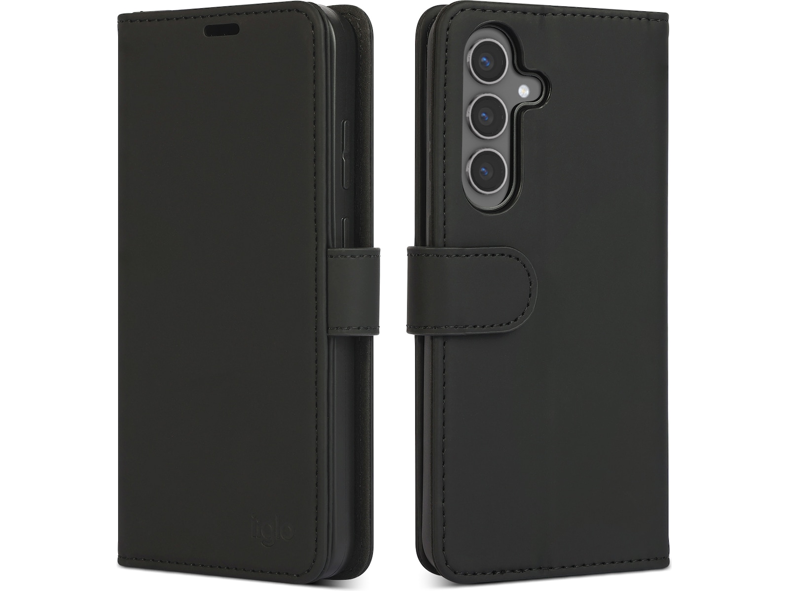 iiglo Galaxy S25+ Plånboksfodral (svart) Skydd