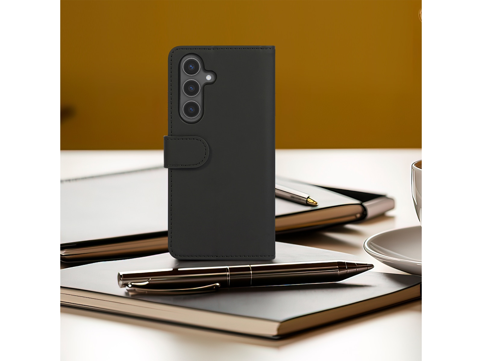 iiglo Galaxy S25+ Plånboksfodral (svart) Skydd