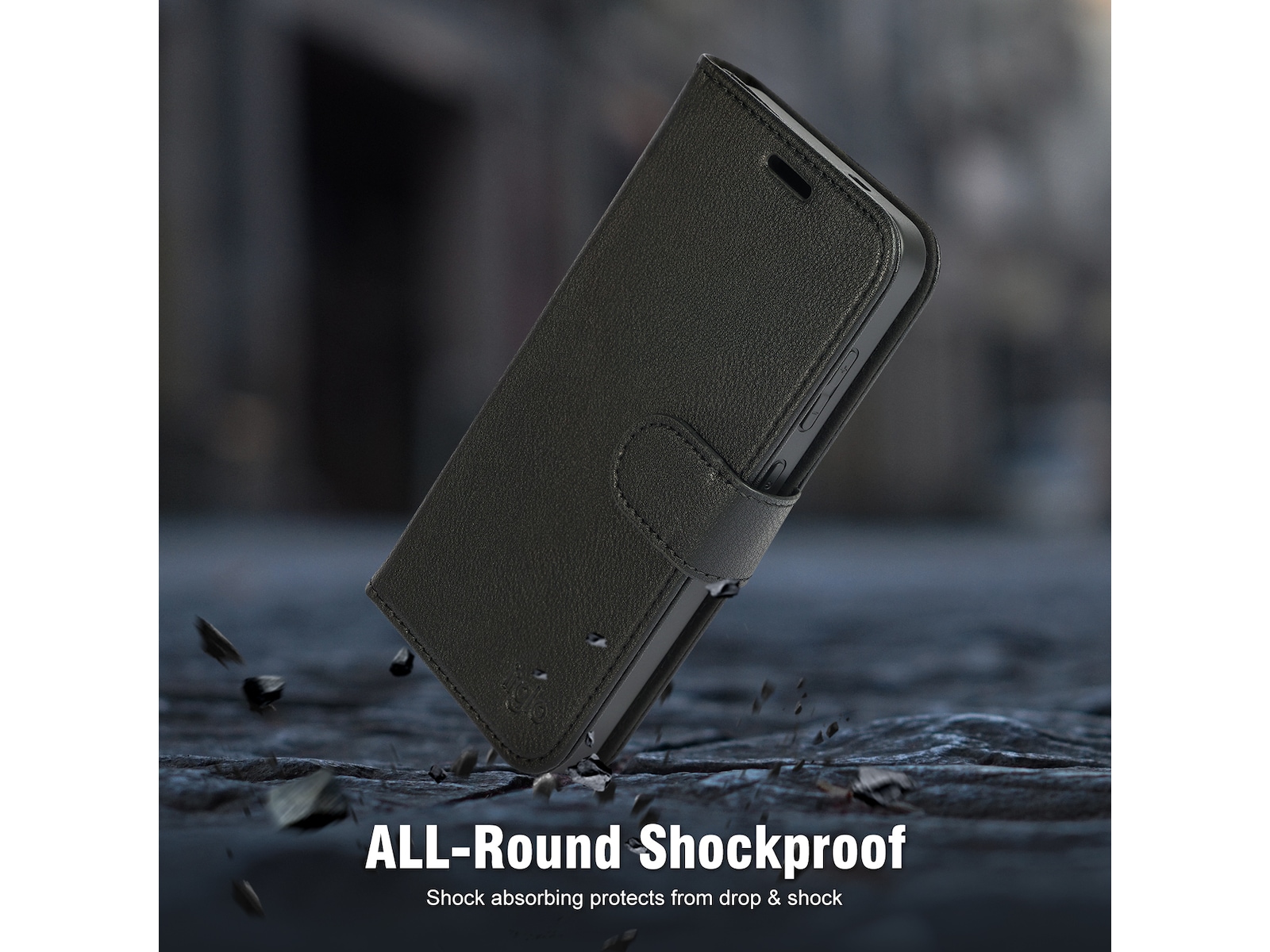 iiglo Galaxy S24 2-i-1 Plånboksfodral (svart) Skydd