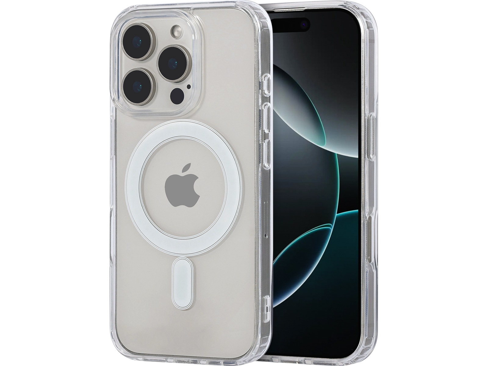 iiglo iPhone 16 Pro Magnetic Silikonskal (transparent) Skydd
