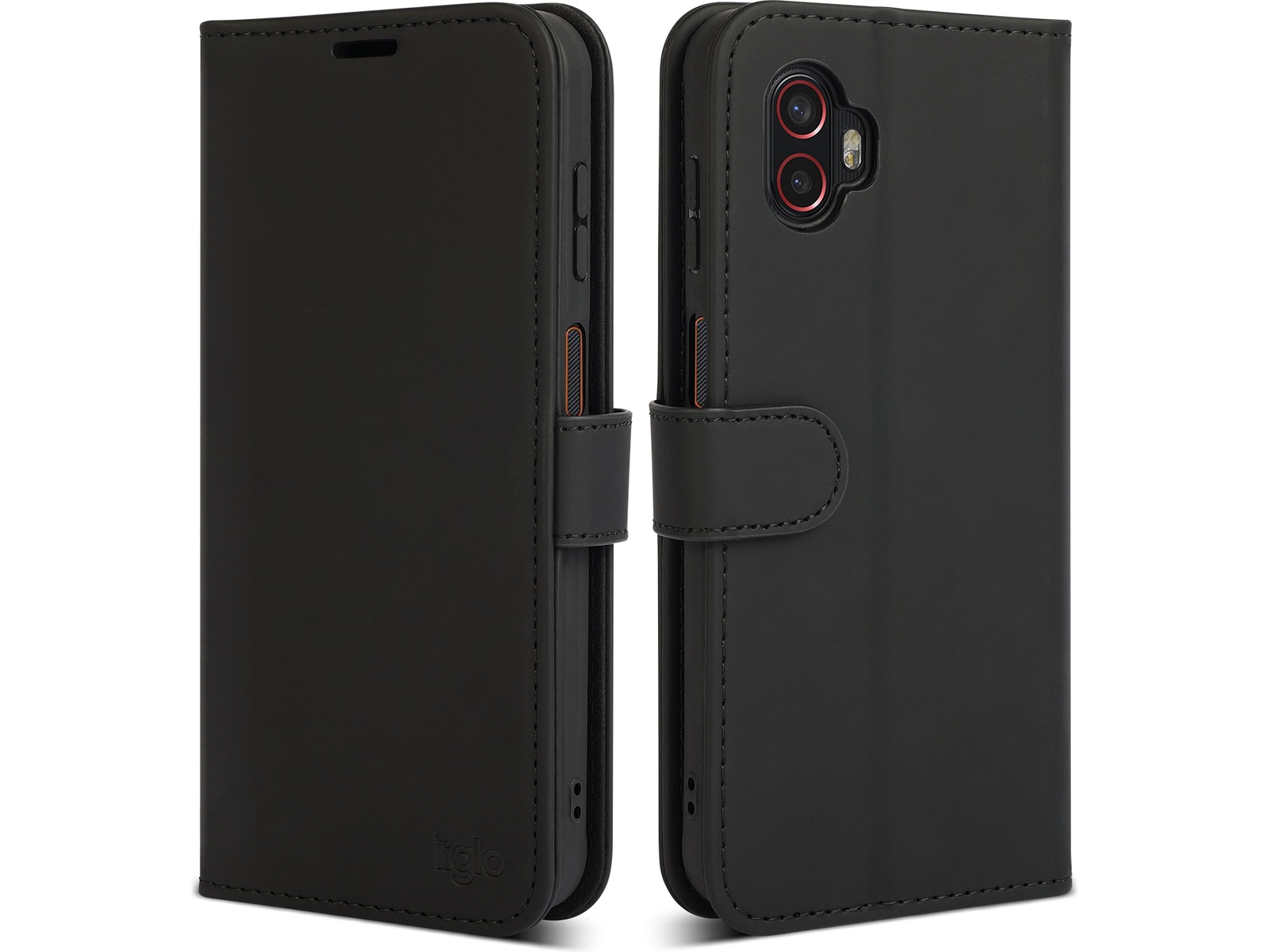 iiglo Galaxy Xcover 7 Pro Plånboksfodral (svart) Skydd