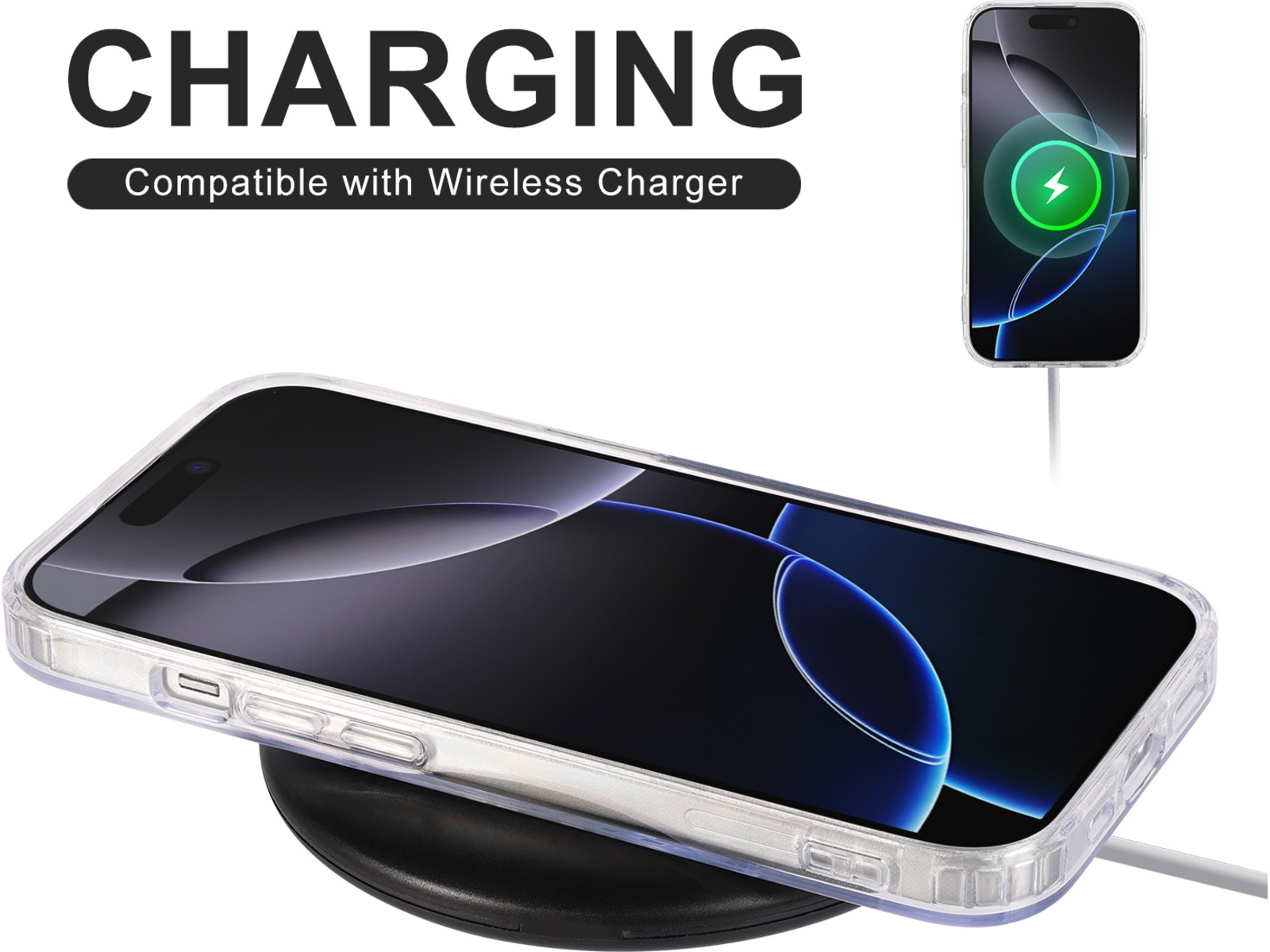 iiglo iPhone 16 Pro Max Magnetic Clear Case (transparent) Skydd