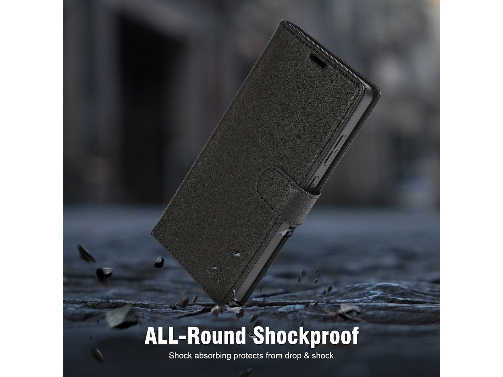 iiglo Galaxy S25 Ultra 2-i-1 Plånboksfodral (svart) Skydd