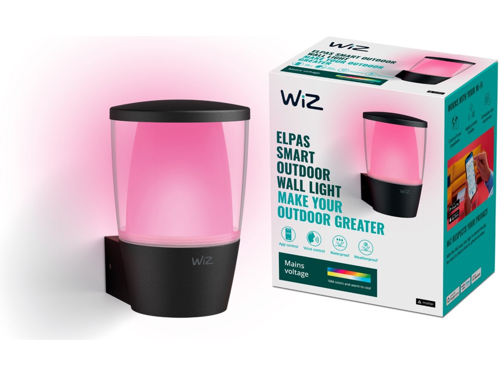 WiZ Utomhus ELPAS Vägglampa Vägglampa