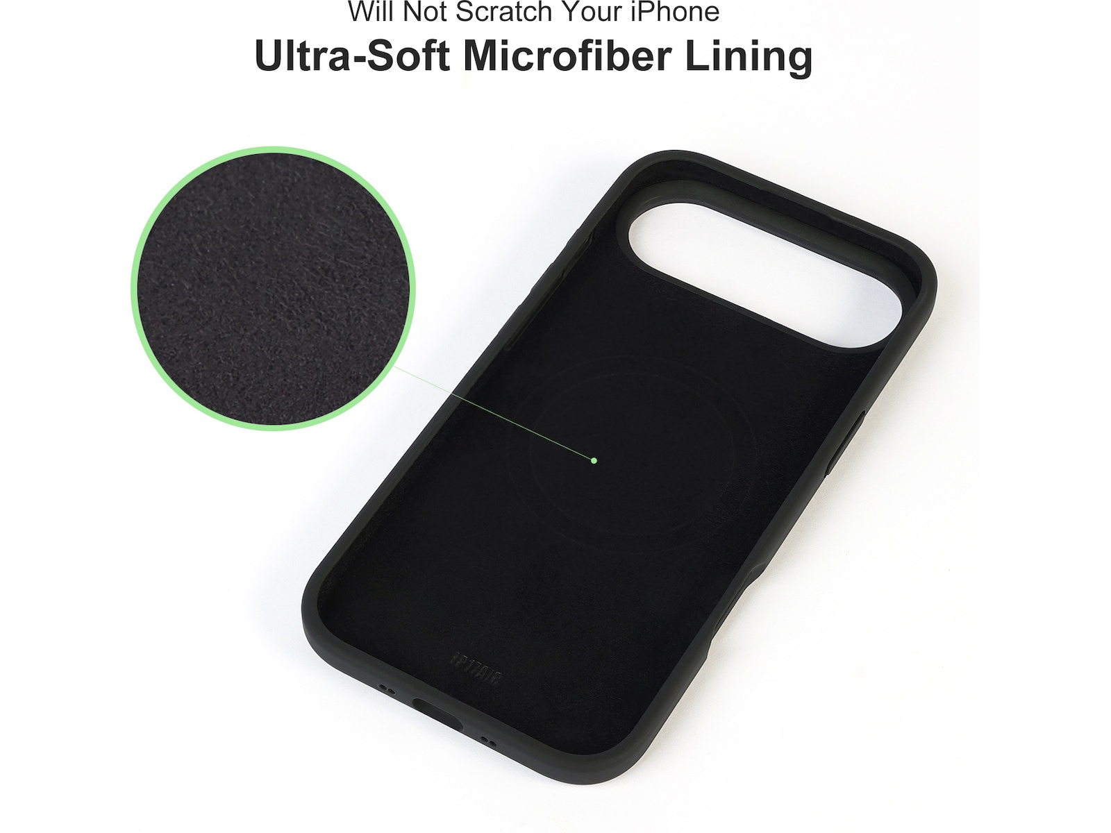 iiglo iPhone Air Magnetic Silikonskal (svart) Skydd