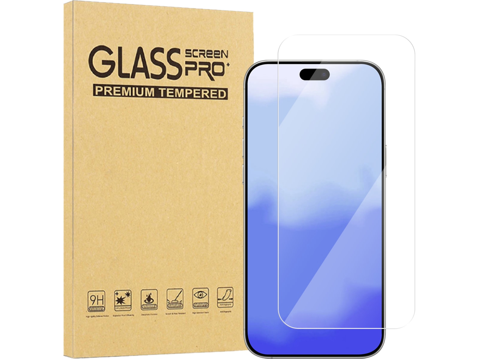 iiglo iPhone 17 / 17 Pro / 16 Pro skärmskydd Skärmskydd