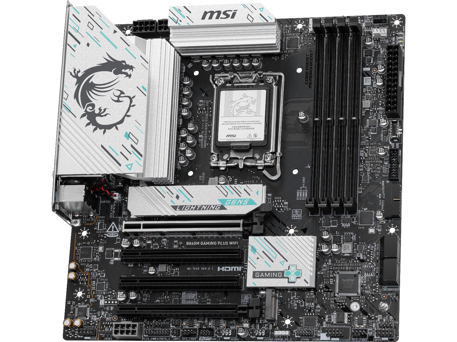 MSI B860M GAMING PLUS WIFI Moderkort Intel Socket