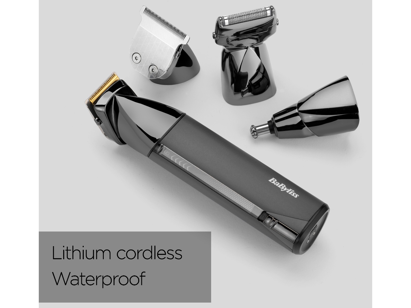 BaByliss Super X Metal 15-i-1 trådlös multitrimmer (svart) Hårtrimmer