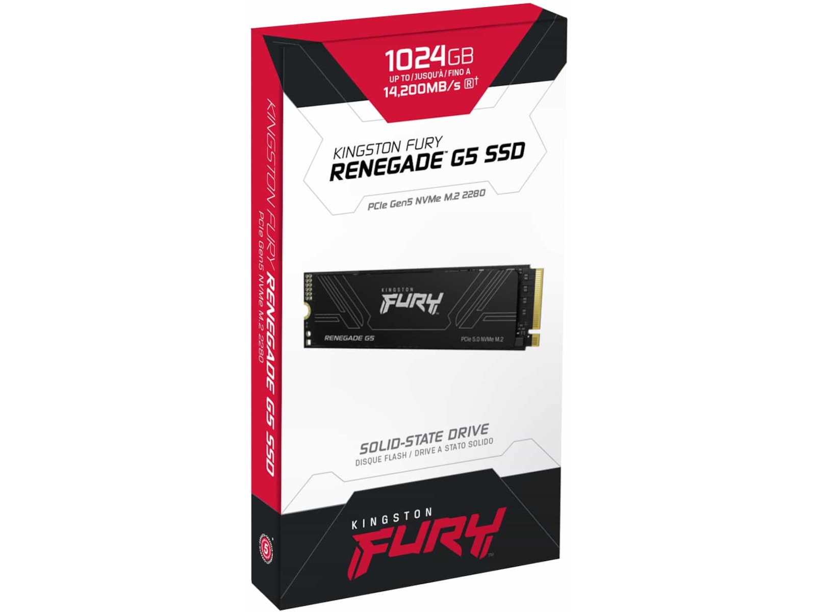 Kingston FURY Renegade G5 PCIe 5.0 NVMe M.2 SSD 1TB SSD M.2