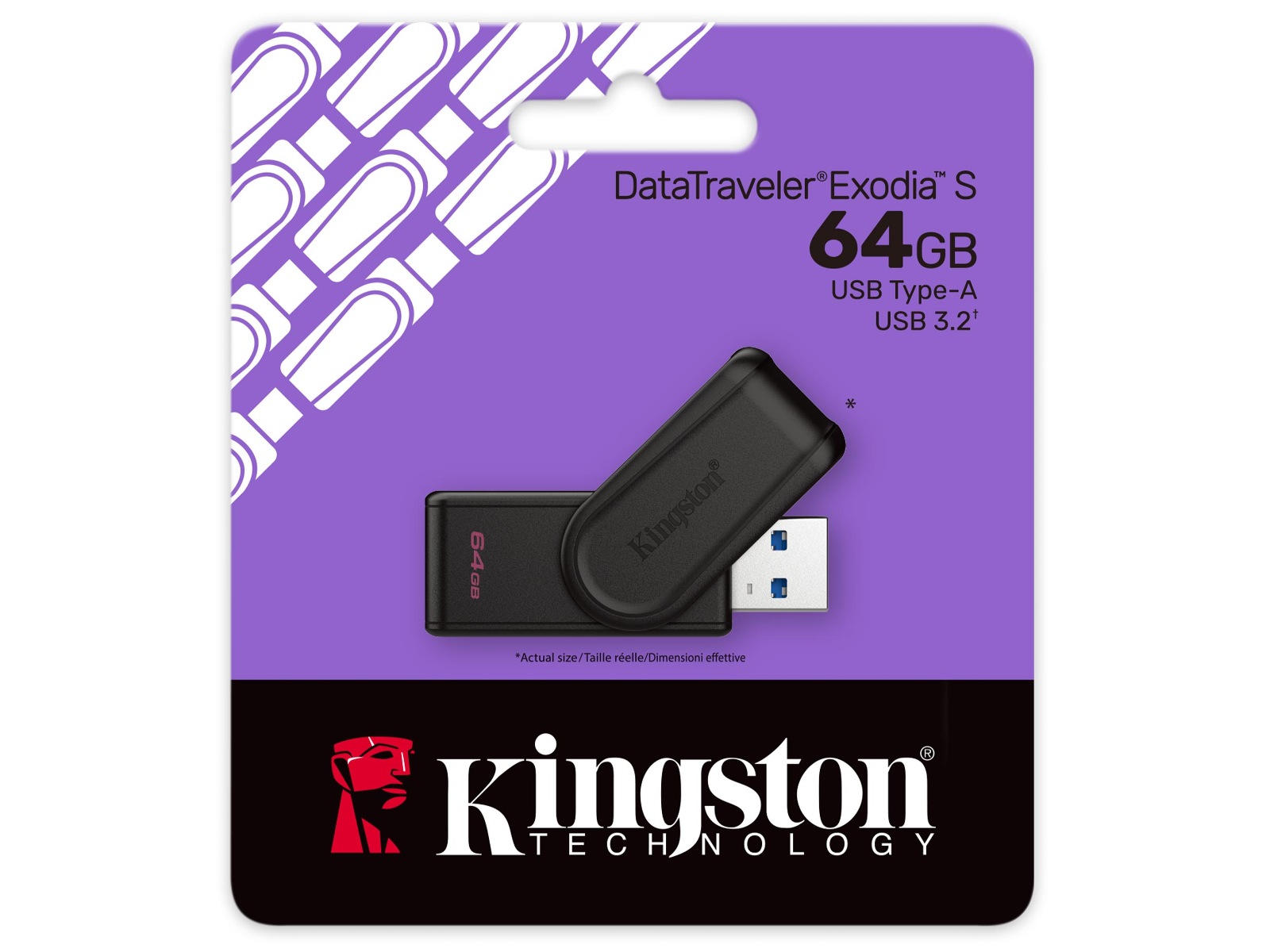 Kingston DataTraveler Exodia S USB Minnepenn 64GB Minneskort
