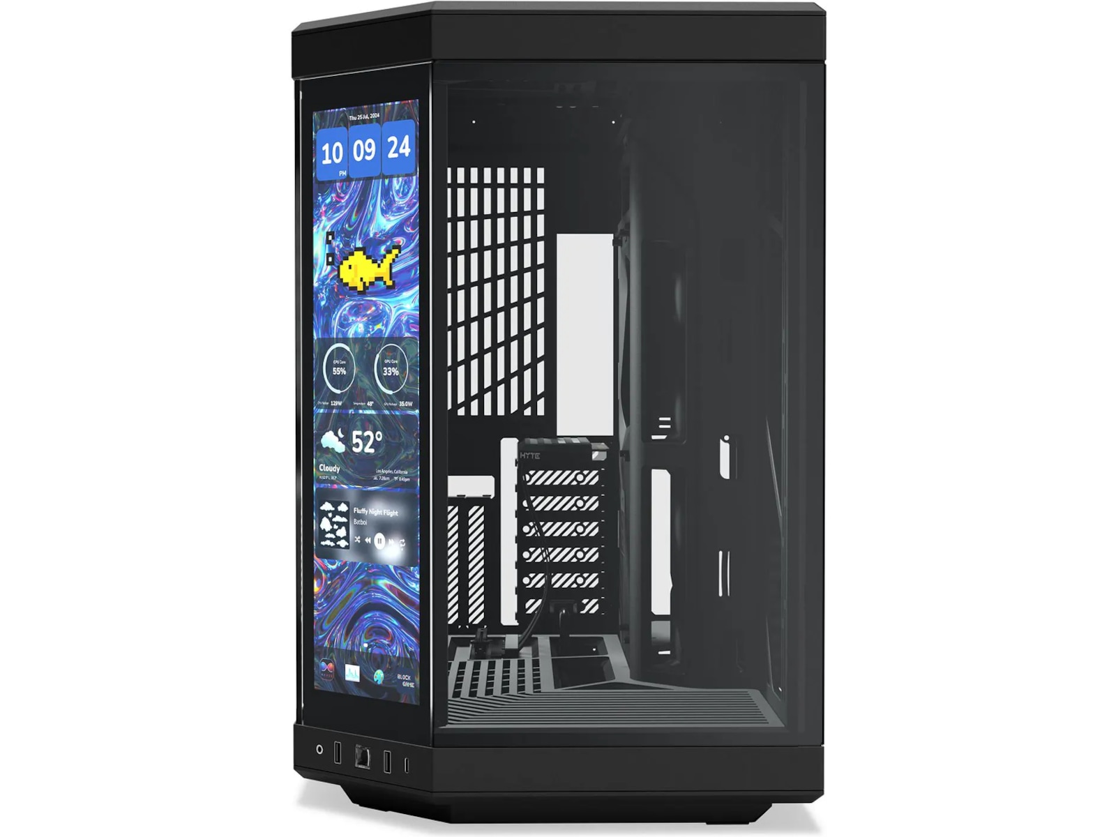 HYTE Y70 Touch Infinite 14,5" Mid Tower (svart) Midi tower