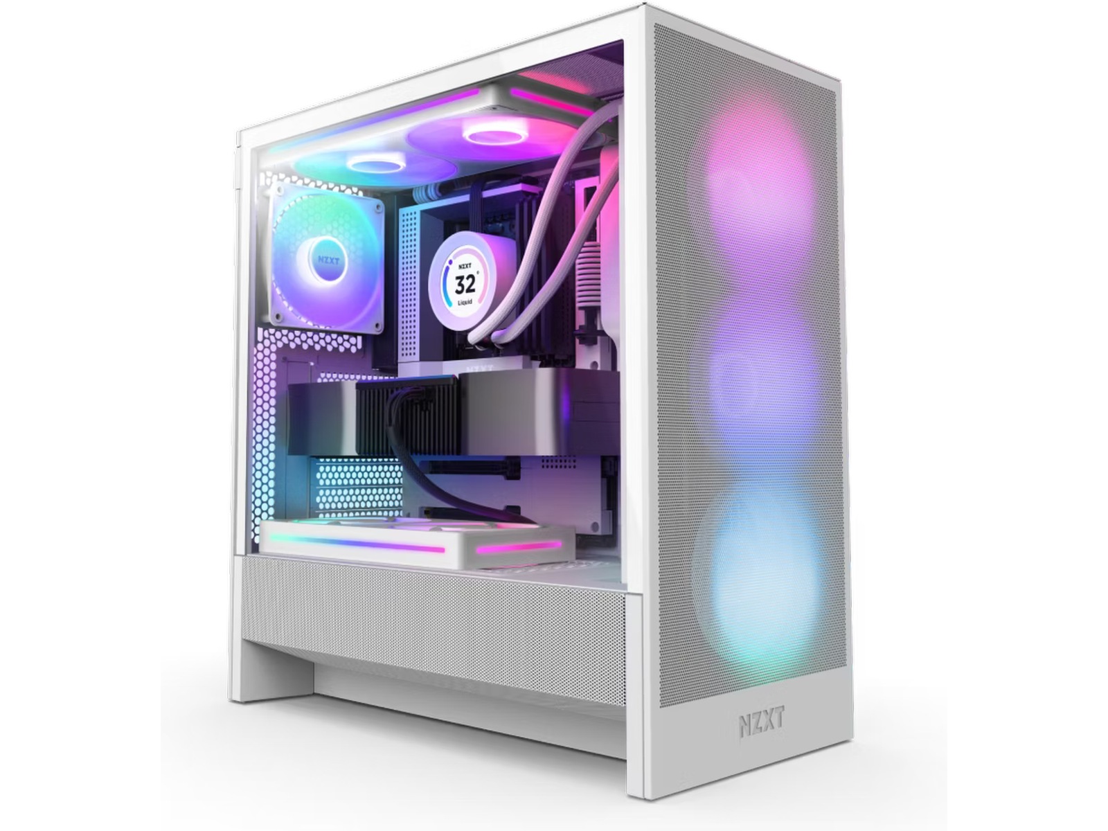 NZXT H5 Flow RGB Mid Tower (vit) Midi tower