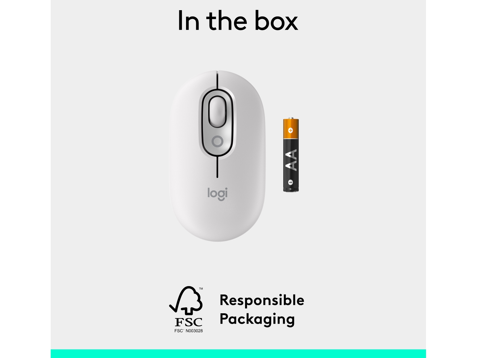 Logitech POP Icon trådlös mus (off-white) Mus