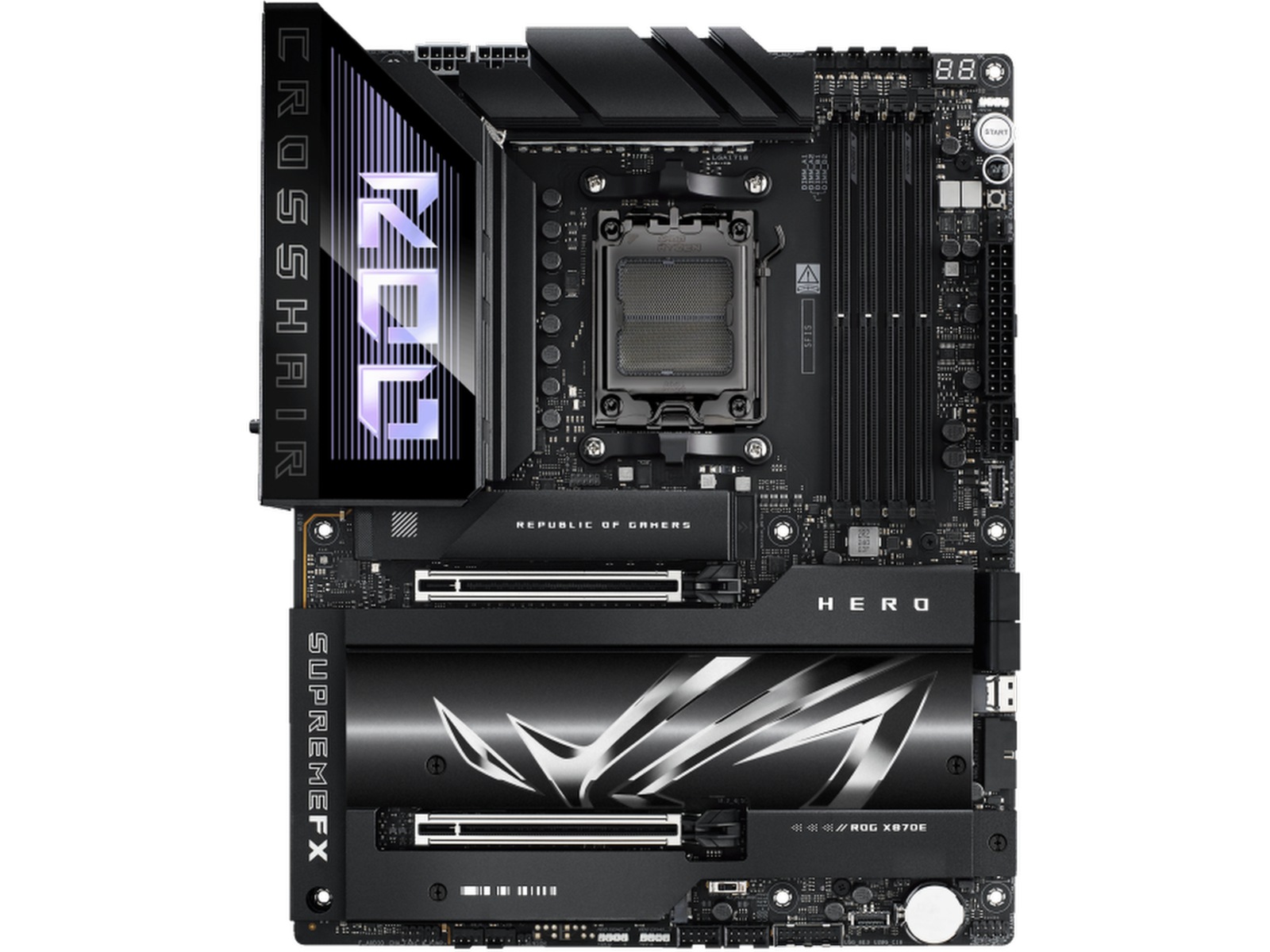 ASUS ROG Crosshair X870E Hero Moderkort AMD Socket