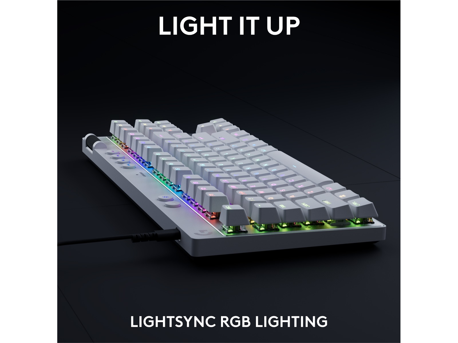 Logitech G Pro X TKL Rapid gamingtangentbord (vit) Gamingtangentbord