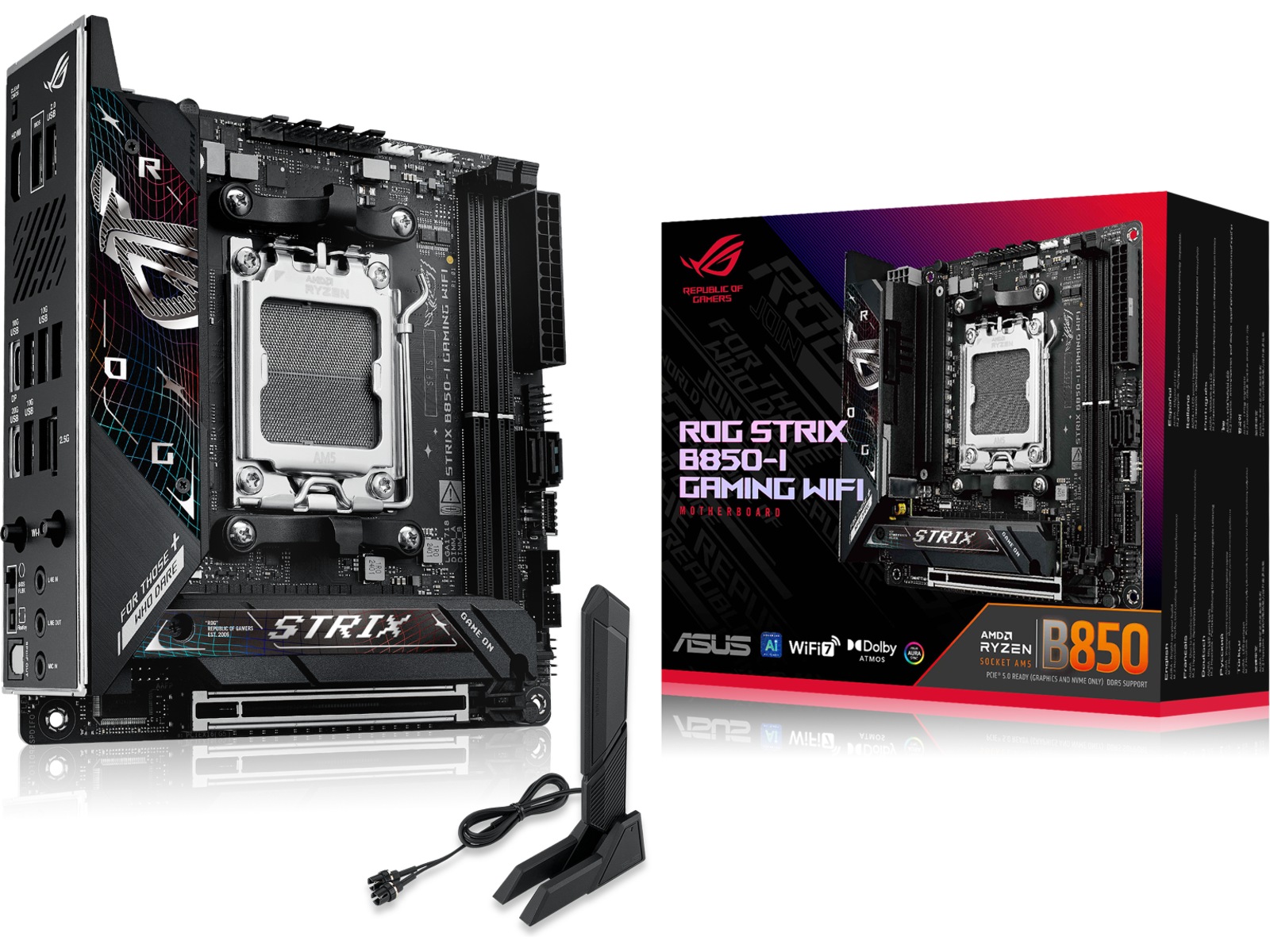 ASUS ROG STRIX B850-I GAMING WIFI Moderkort AMD Socket