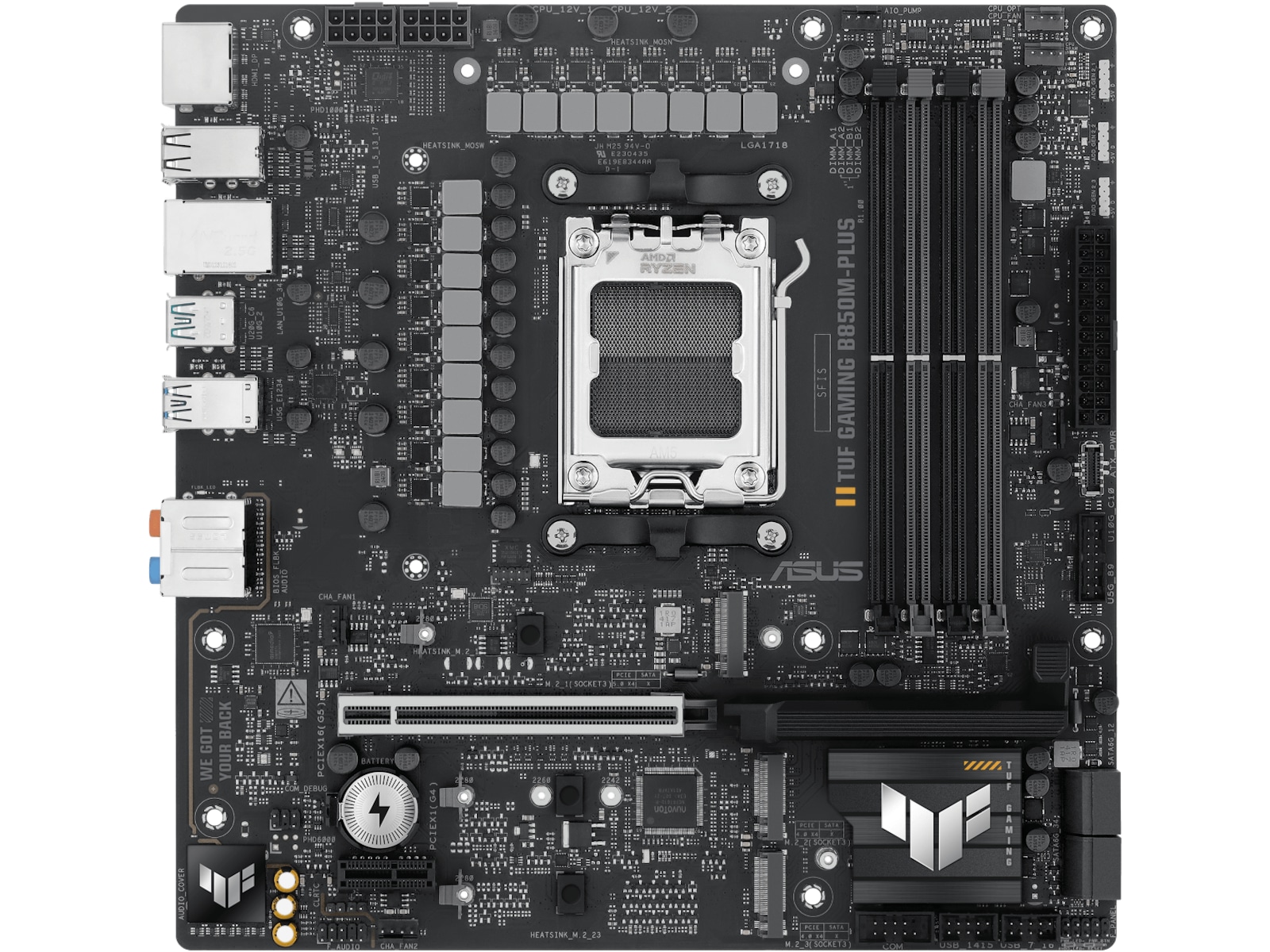 ASUS TUF GAMING B850M-PLUS Moderkort AMD Socket