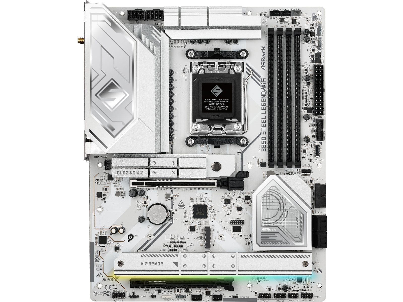 ASRock B850 Steel Legend WiFi Moderkort AMD Socket