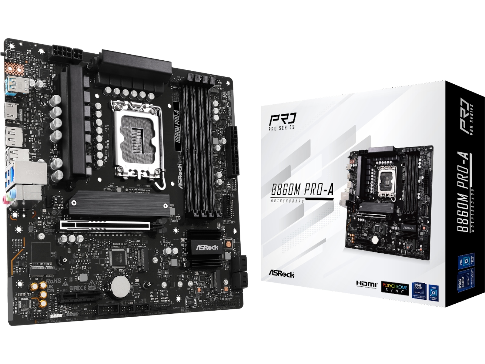ASRock B860M Pro-A Moderkort Intel Socket