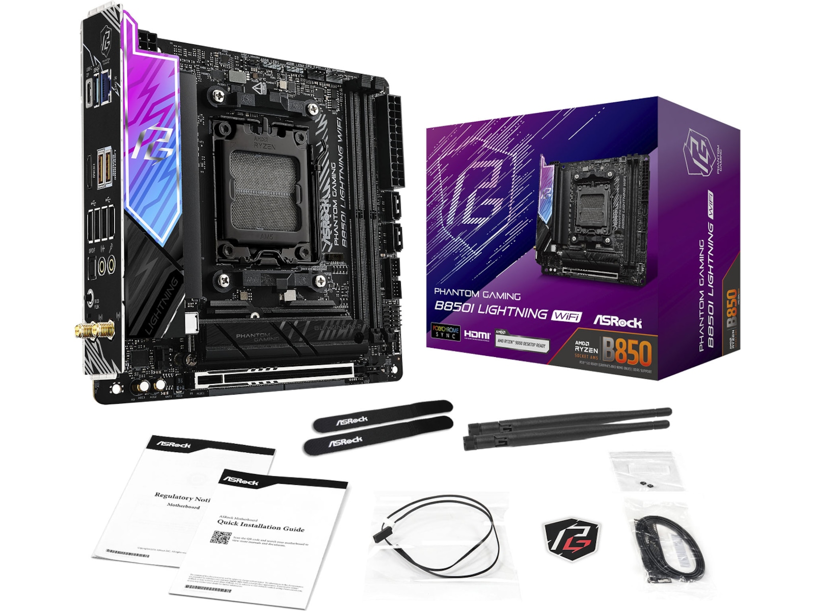 ASRock B850I Lightning WiFi Moderkort AMD Socket