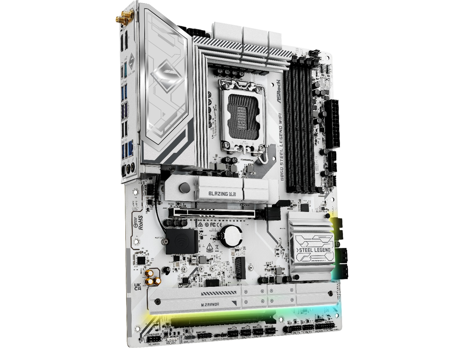 ASRock B860 Steel Legend WiFi Moderkort Intel Socket