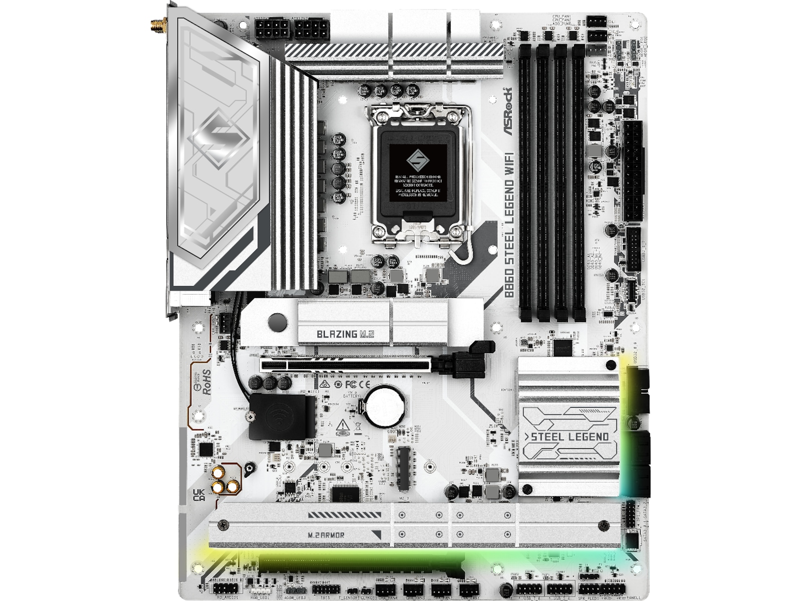 ASRock B860 Steel Legend WiFi Moderkort Intel Socket