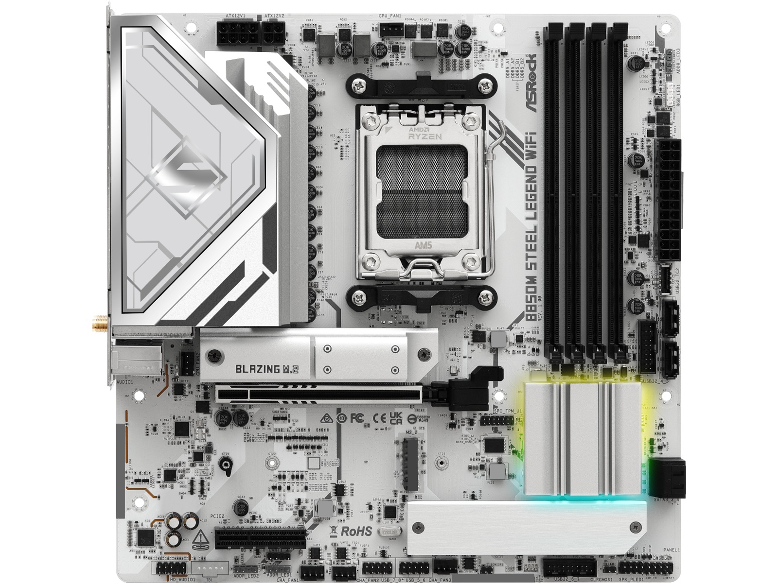 ASRock B850M Steel Legend WiFi Moderkort AMD Socket