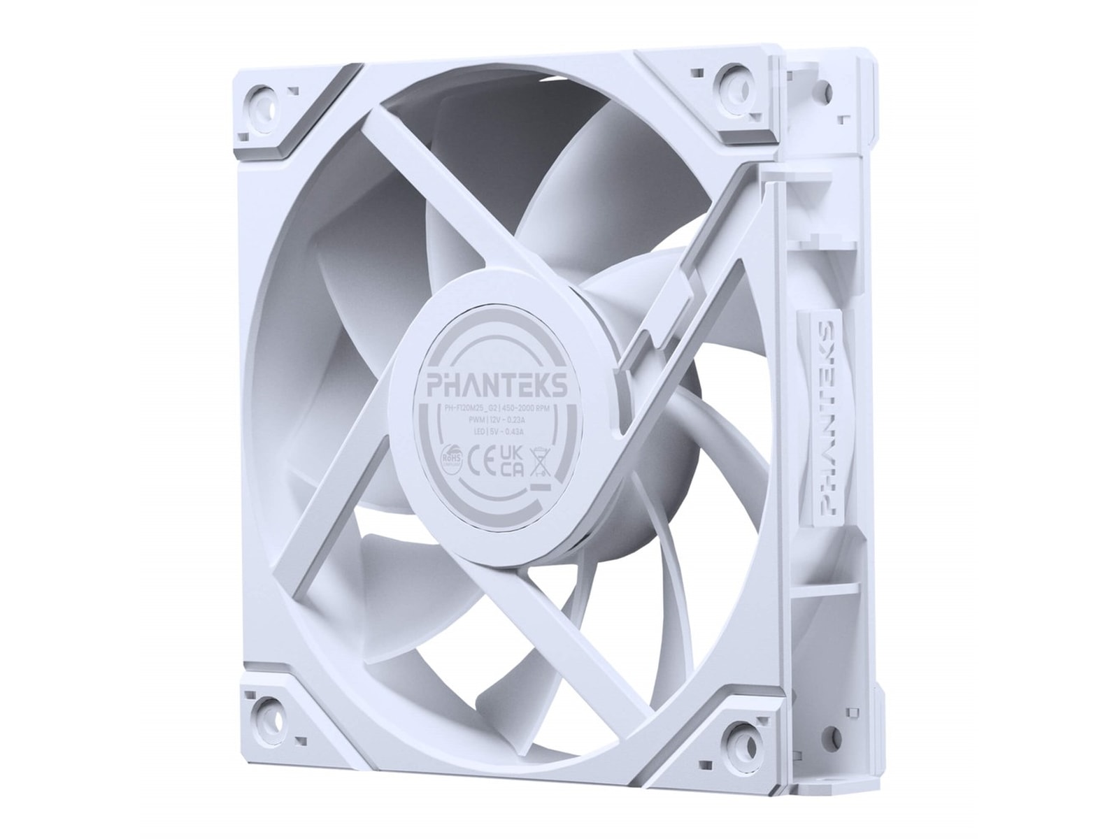 Phanteks M25 Gen2 120mm DRGB Fläkt (vit) Fläkt