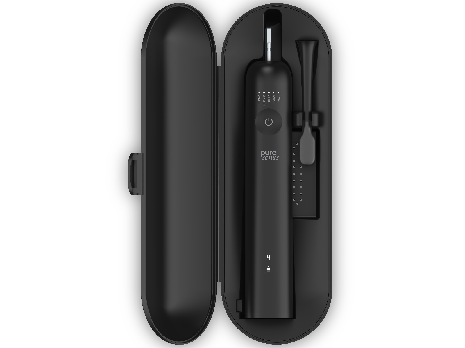 Puresense Dental C Vibrosonic Enhanced Bundle (svart) Eltandborste