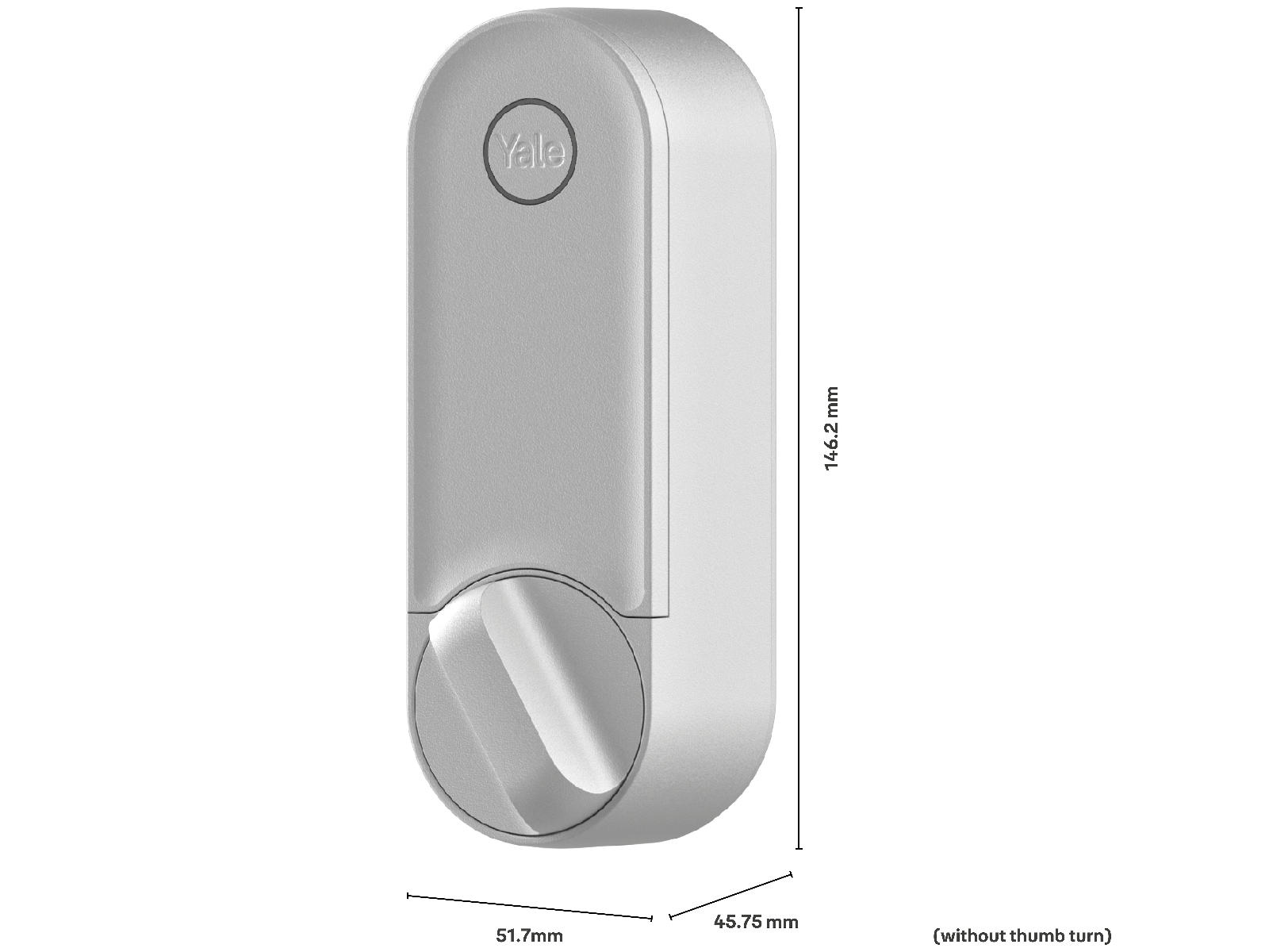 Yale Linus L2 Nordic (silver) Elektroniskt dörrlås