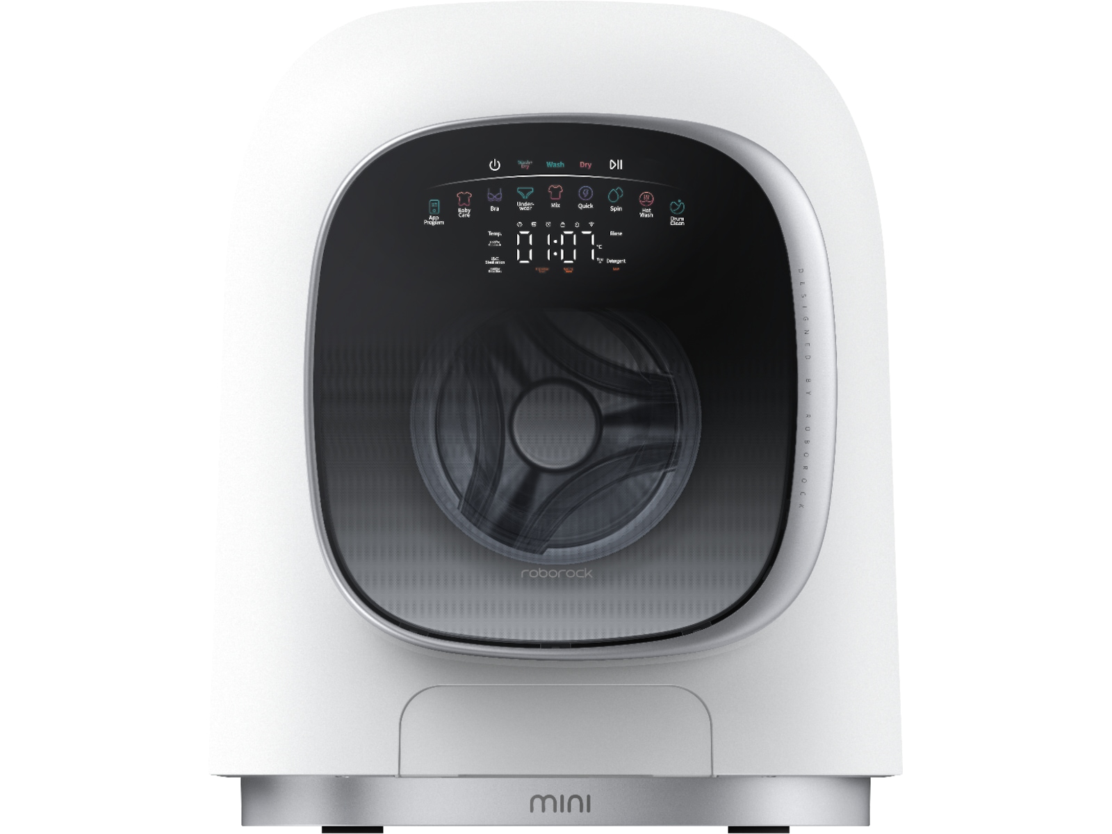 Roborock ZEO Mini tvätt-/torrkombimaskin (vit/silver) Kombinerad tvättmaskin och torktumlare