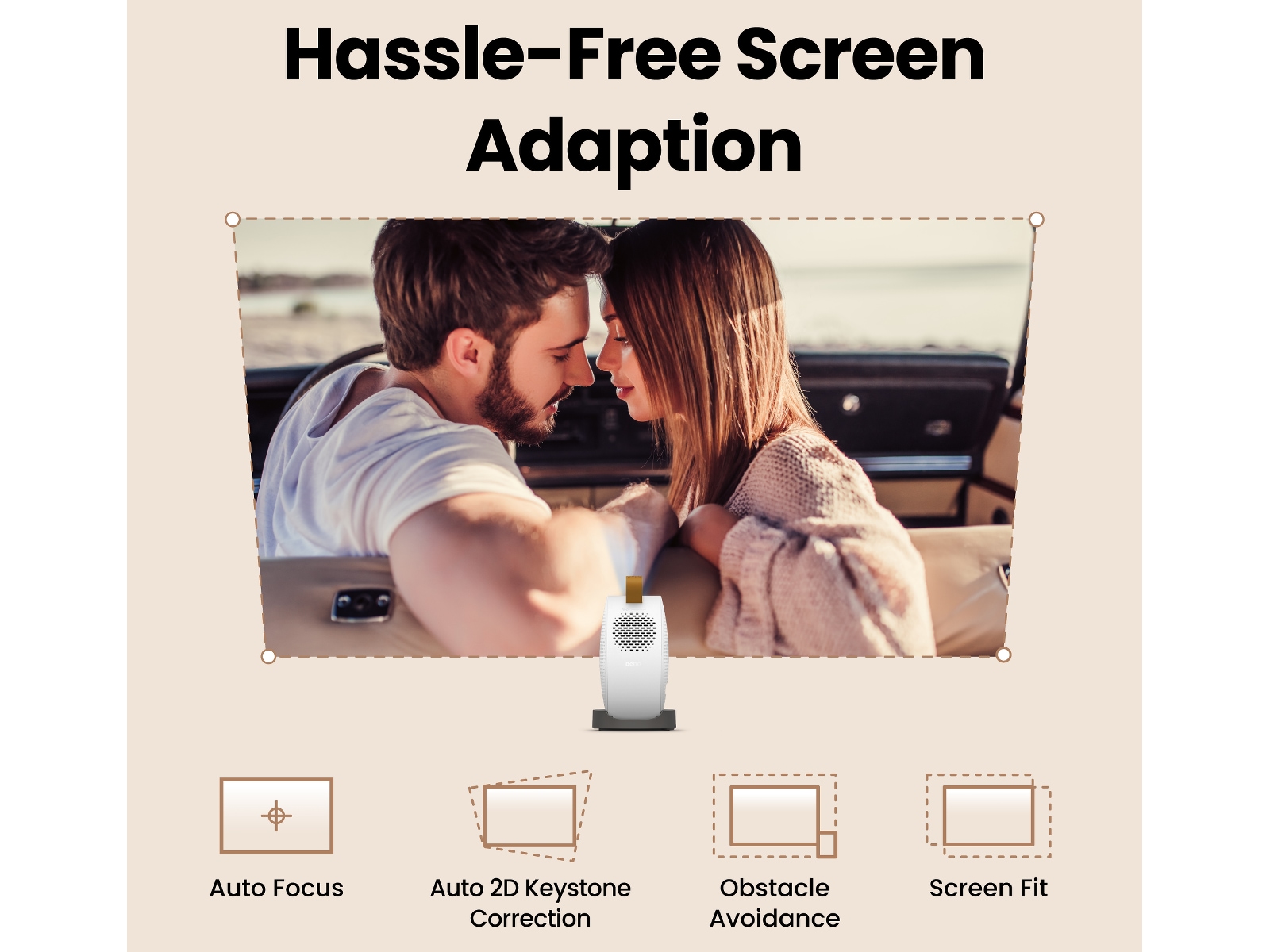 BenQ GV50 bärbar projektor -B-Grade Demo TV/projektorer