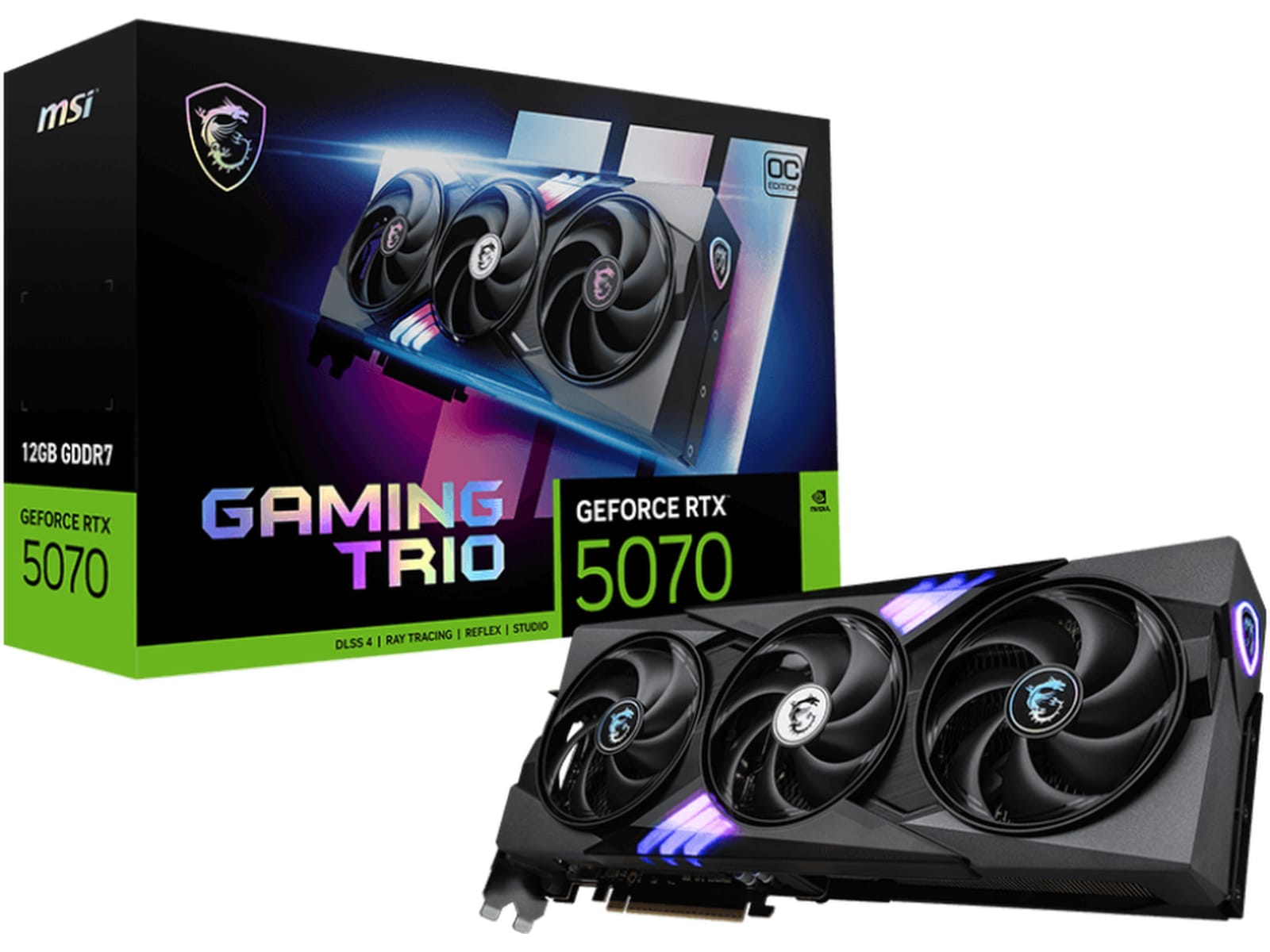 MSI GeForce RTX 5070 Gaming Trio OC Grafikkort