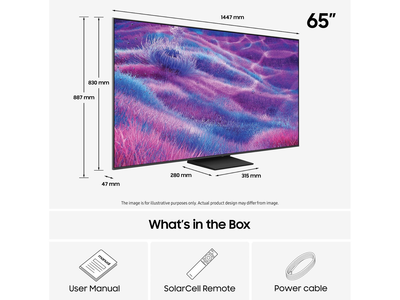 Samsung 65" QN80F Neo QLED 4K Mini LED Smart TV (2025) 60 - 69 tums TV