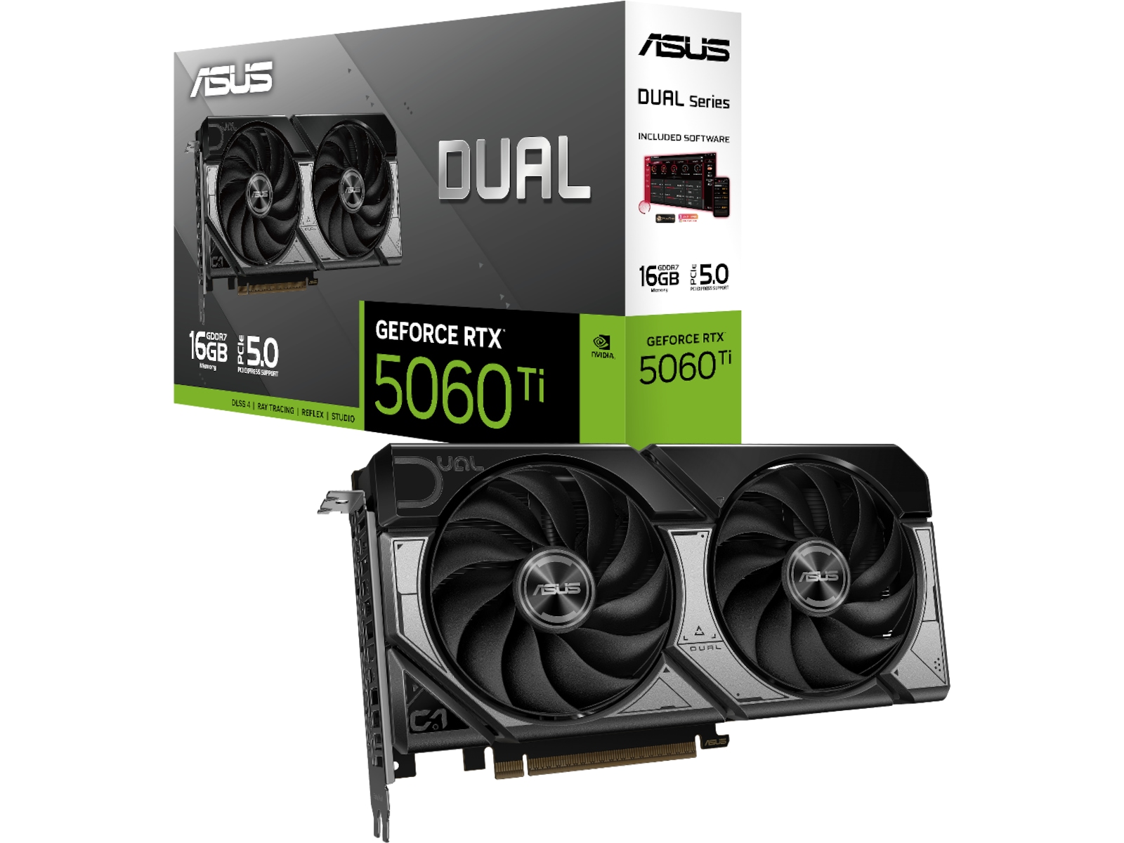 Asus Dual GeForce RTX 5060 Ti Grafikkort
