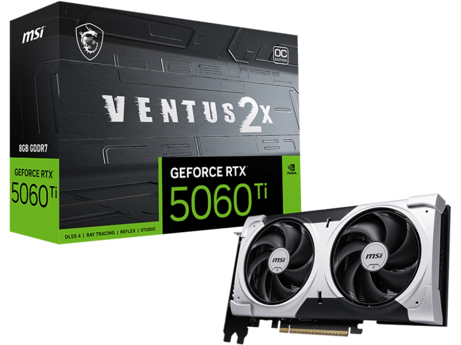 MSI GeForce RTX 5060 Ti VENTUS 2X OC PLUS Grafikkort
