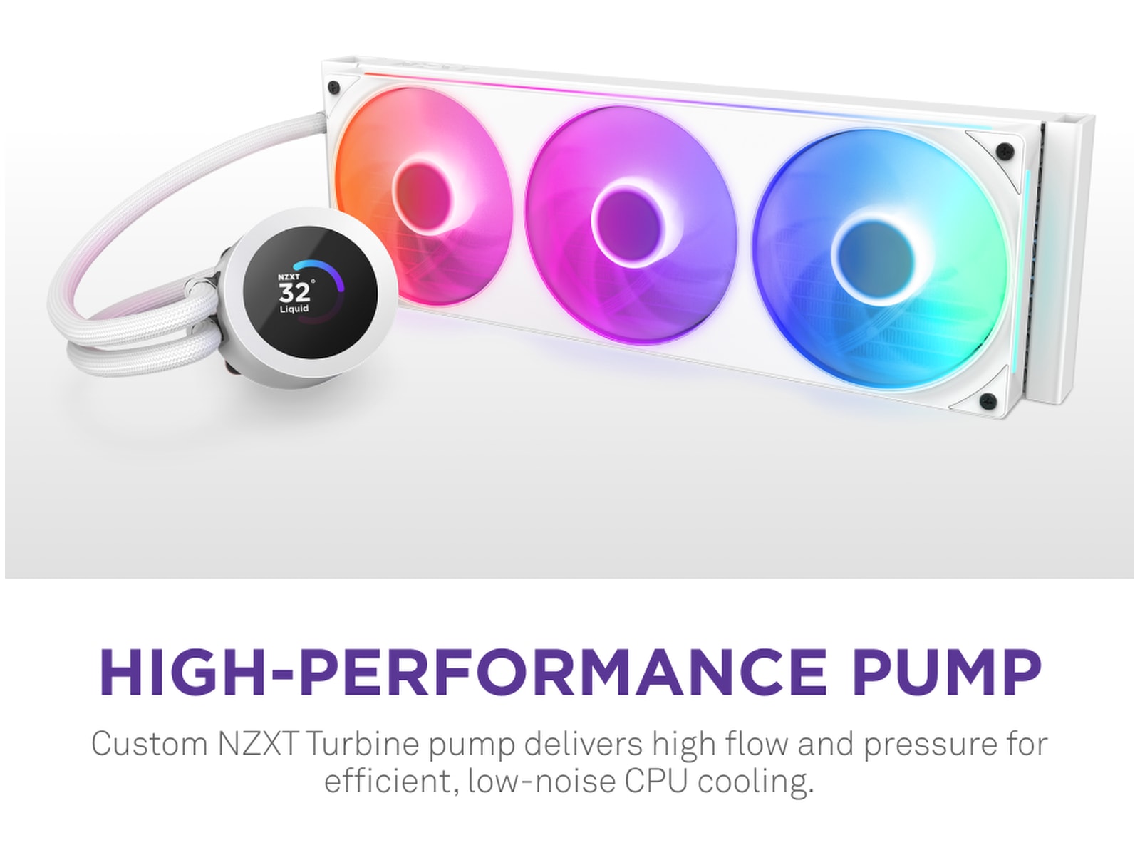 NZXT Kraken Plus 360 RGB Kylare (vit) CPU - Vattenkylning