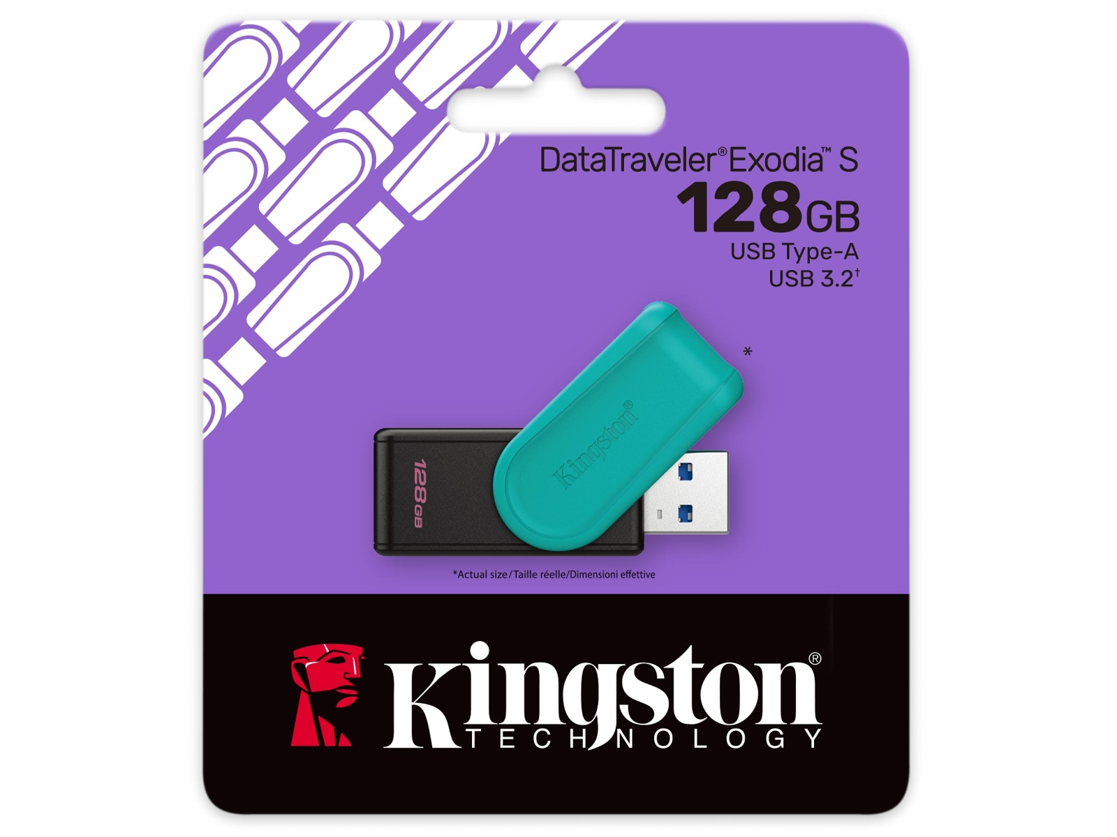 Kingston DataTraveler Exodia S USB Minnepenn 128GB Minneskort