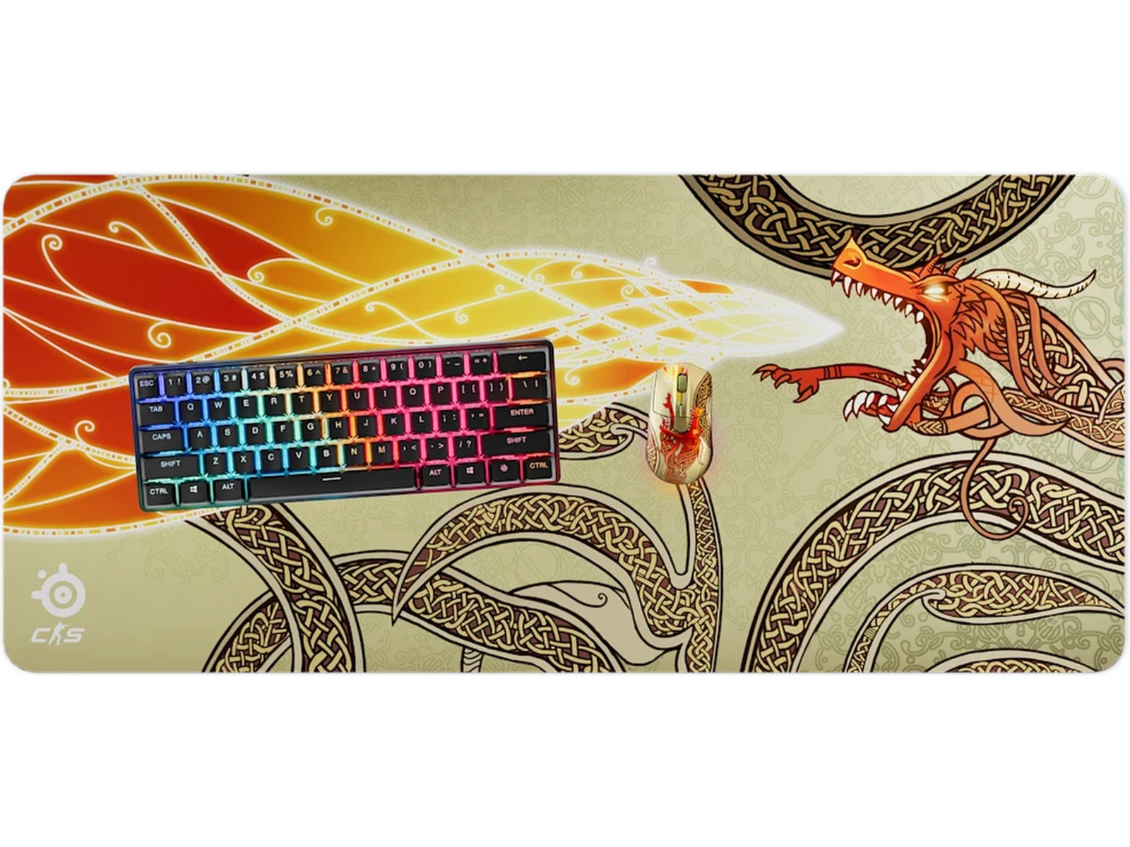 SteelSeries Qck XXL CS2 Dragon Lore Musematta Gamingmusmatta