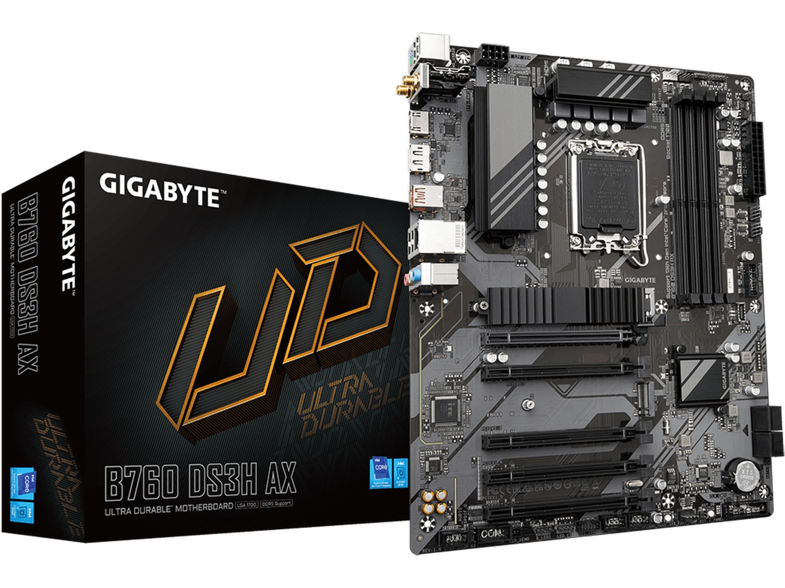 Gigabyte B760 DS3H AX Moderkort Intel Socket