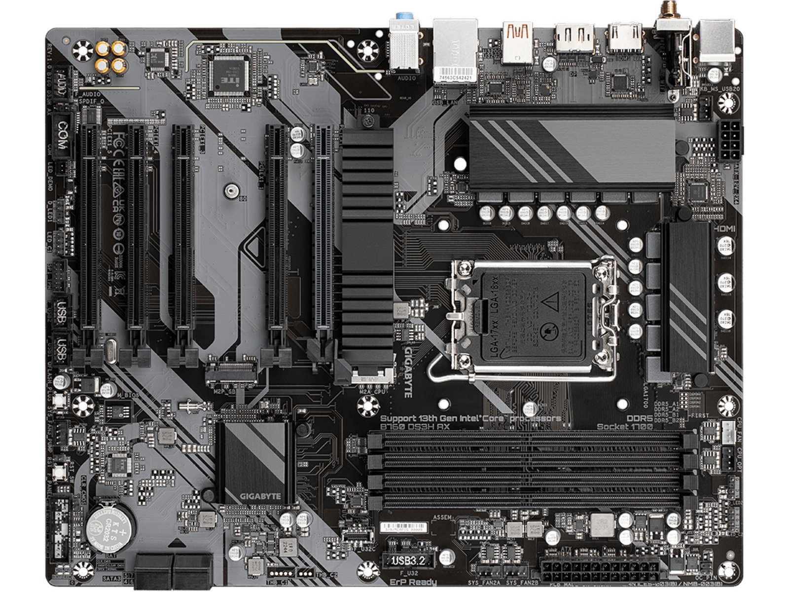 Gigabyte B760 DS3H AX Moderkort Intel Socket