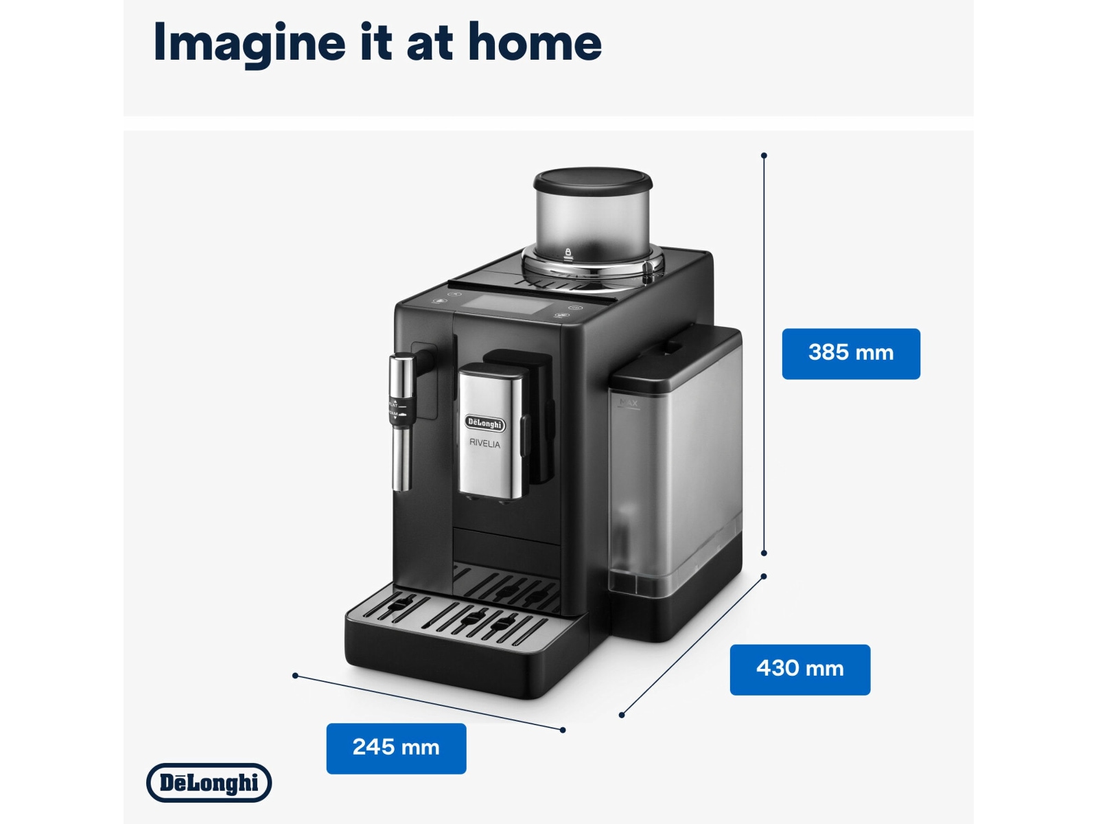 DeLonghi Rivelia automatisk kaffemaskin Espressomaskiner