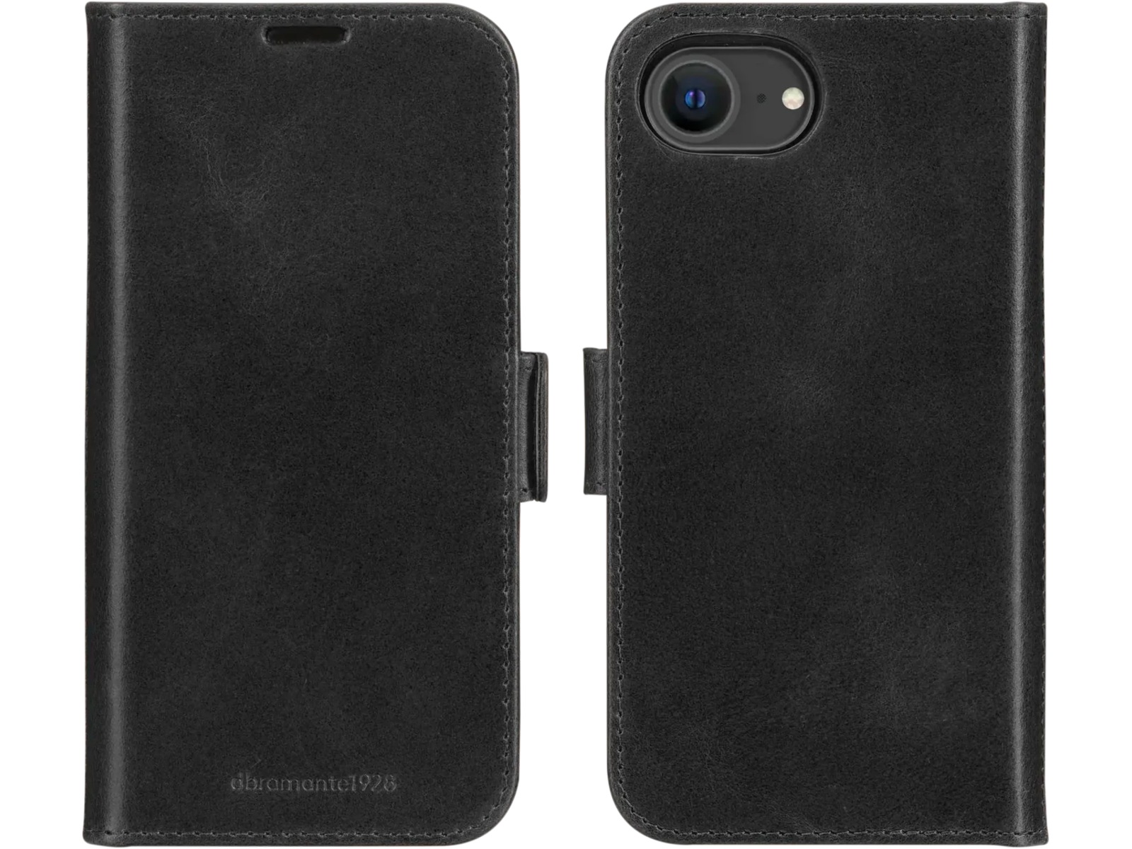 dbramante1928 iPhone 16e Lynge 2-i-1 plånboksfodral (svart) Skydd