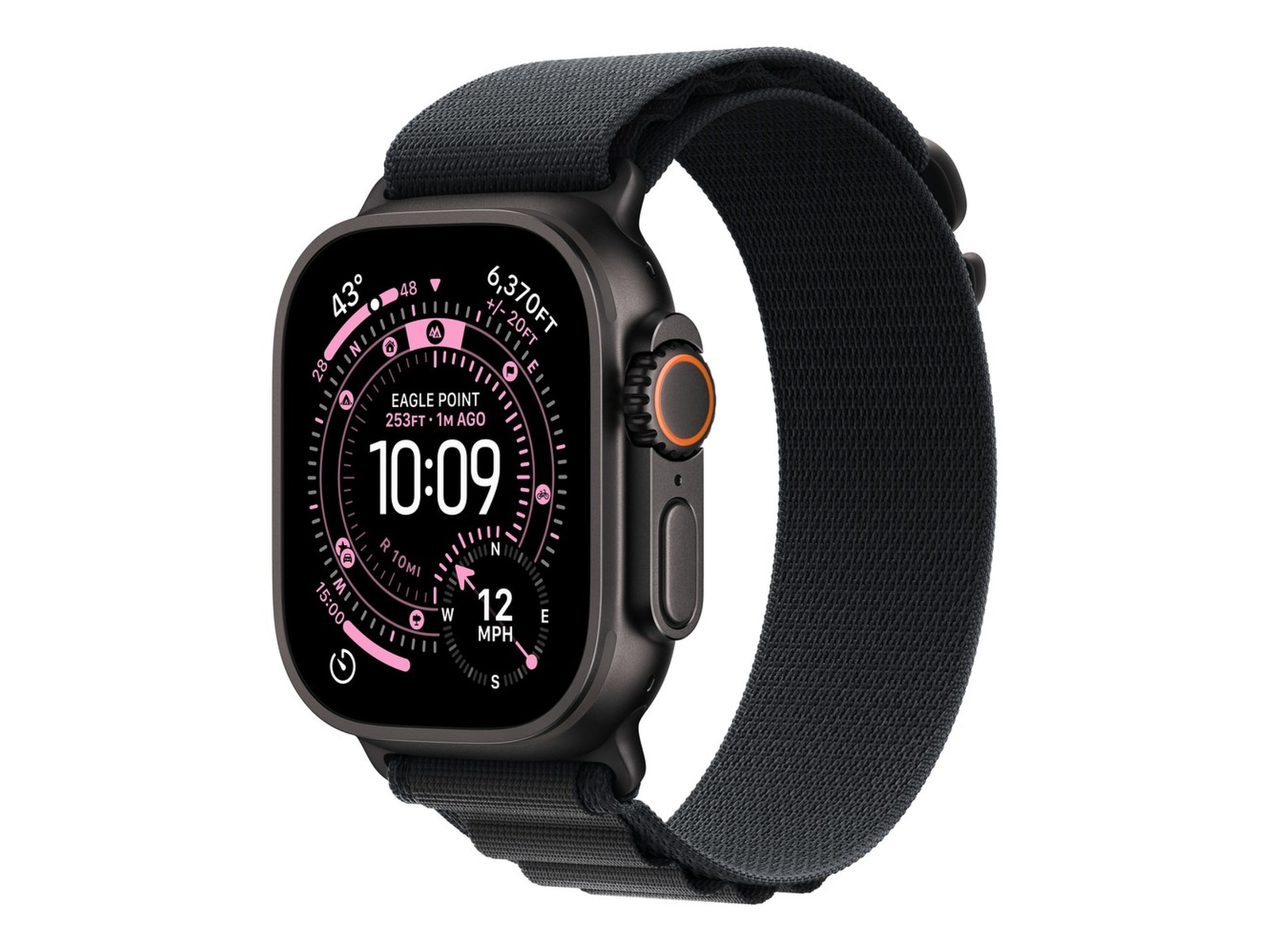 Apple Watch Ultra 3 49mm GPS + LTE Titan (svart) Smartwatches