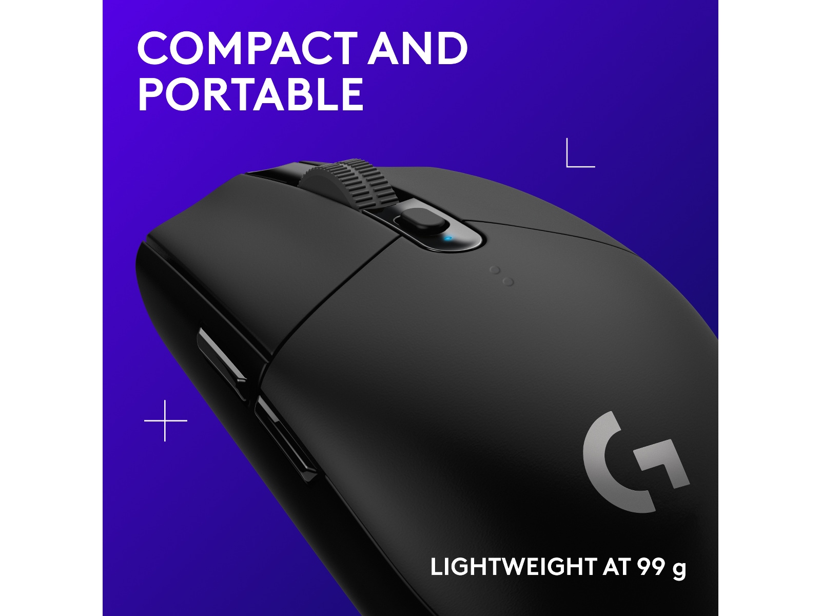 Logitech G305 Lightspeed Trådlös Gamingmus (svart) Gamingmus
