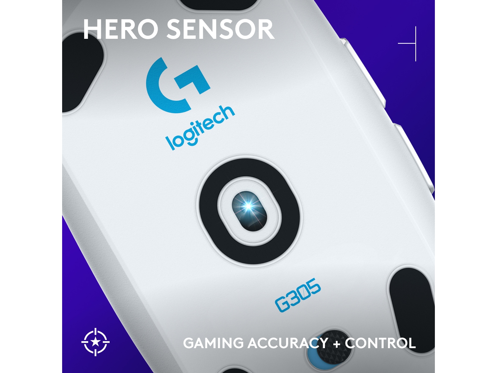 Logitech G305 Lightspeed Trådlös Gamingmus (vit) Gamingmus